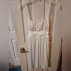 BCX Ivory Sequin Dress
